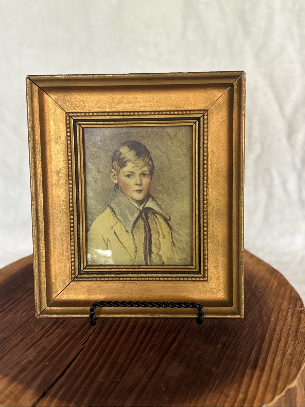 Peter by Arthur Garrett Framed Art with Gold Tone Label